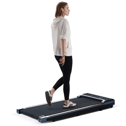 Home Treadmill with Remote Control Lightweight 2 in 1 0.6-3.8 Speed Range for Home Office Workout