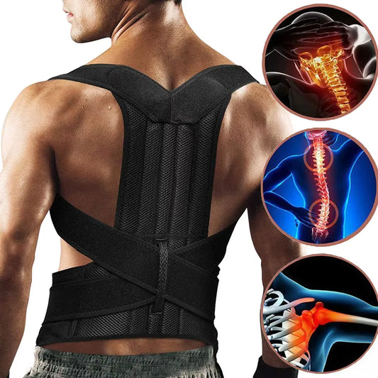 Back Support Brace for Spine Alignment and Posture Correction